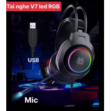 TAI NGHE GAMMING V7 LED RGB - 7.1 USB 